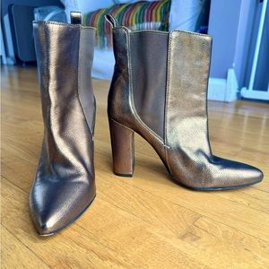 Vince Camuto Bronze Bitsy Napa Bootie. 8